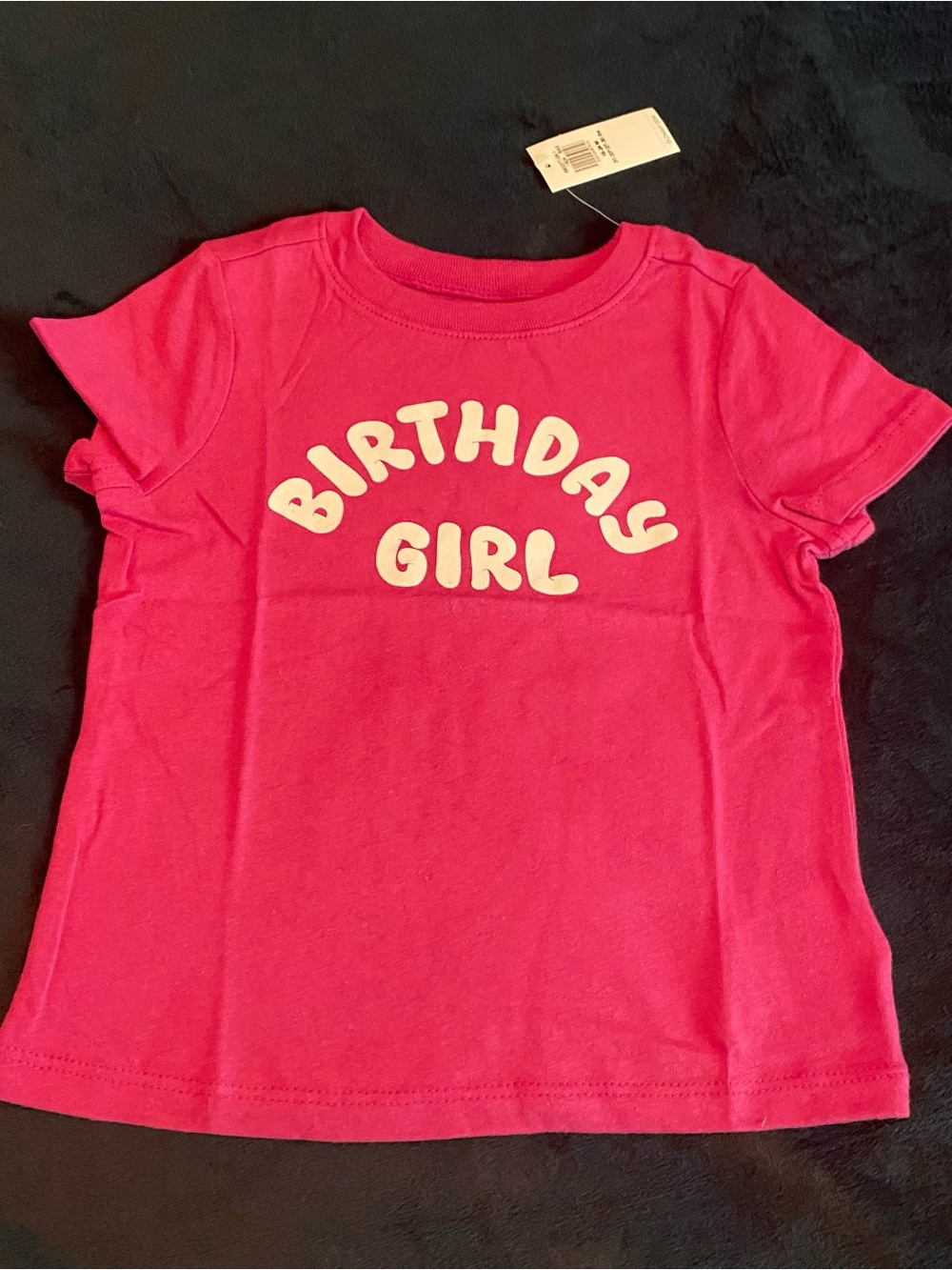 NWT Old Navy Hot Pink "Birthday Girl" Short Sleeve Tee (18/24 month)